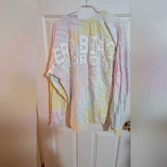 Dreamsicle Vero Beach Florida Tie Dye Tourist Long Sleeve Shirt Medium EUC - Picture 8 of 13